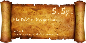 Stefán Szabolcs névjegykártya